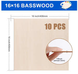 Nouveauté 2026 : Plaques <span class=keywords><strong>de</strong></span> bois découpées au laser en peuplier <span class=keywords><strong>de</strong></span> qualité supérieure (2mm, 3mm) pour pièces <span class=keywords><strong>de</strong></span> jouets, artisanat en bois, enseignes murales - Style Art Populaire - Product Image 2