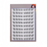 Cils en grappe volume russe faits main DIY avec 12 rangées de fibres synthétiques
