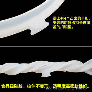 Anillos de Sellado de Silicona Universales de Nuevo Estilo para Ollas a Presión Eléctricas de 5L/6L, Venta Directa de Fábrica - Product Image 4