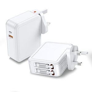 HNT 65W เครื่องชาร์จแล็ปท็อปแบบพับเก็บได้เครื่องชาร์จติดผนัง USB พร้อมสาย <span class=keywords><strong>IOS</strong></span>+ แบบคู่ 2.6FT ประเภท C 4-in-1 ชาร์จเร็วแบบพกพาสำหรับไอโฟน - Product Image 4
