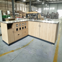 Présentoir à boissons en bois personnalisable pour comptoir de café