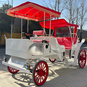 Royal Horse <b>Cart</b> <b>Wagon</b> Marathon for Pony Steel Pumpkin Horse Drawn Carriage - Product Image 1