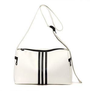 Yoga Gym Bag Horizontal Square White Black Waterproof Zipper Closure Unisex Casual Sports Shoulder Bag Everyday Outfits - Product Image 4