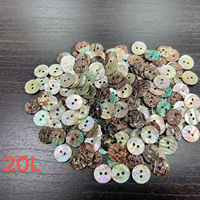 Boutons ronds modernes en nacre naturelle 16L-20L à motifs pour vêtements pour enfants et pulls tricotés - NK018