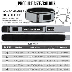 MKAS özel ayarlanabilir EVA naylon spor kemer yüksek kalite kuvvet kaldırma kemeri nefes halter ekipmanları ağırlık - Product Image 2