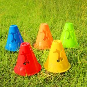 Conos de Plástico Flexibles y Resistentes al Viento para Entrenamiento de Patinaje de Agilidad y Slalom, Marcadores para Patines - Product Image 2