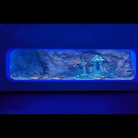 Aquarium en verre acrylique transparent de forme personnalisée, grand aquarium, fabricant direct, aménagement paysager d'océanarium, spécial