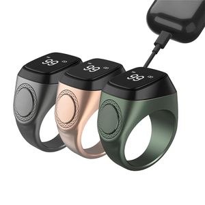 IQibla Zikr 1 Tasbih Smart Ring Zikr1 per musulmani Tally Tasbeeh Counter Metal 5 promemoria tempo di preghiera Blue-tooth IP68 impermeabile - Product Image 1