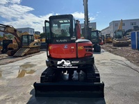 Excavatrice Kubota KX165 d'occasion, mini-pelle de 6 tonnes, pour usage agricole et de jardin, excavatrice sur chenilles