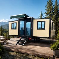 Maison conteneur pliable extensible 20ft 40ft, maison modulaire préfabriquée, bureau design moderne, chambre, installation rapide