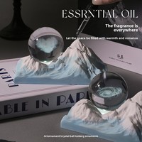 Diffuseur d'huiles essentielles en plâtre en forme de boule de cristal galactique, lampe de nuit aromathérapeutique, cadeau créatif pour la fête des mères