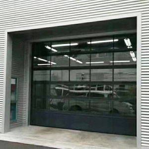Puertas de <span class=keywords><strong>Garaje</strong></span> Seccionales de Aluminio Modernas con Paneles de Vidrio Templado Plegables, de Bajo Precio y Mejor Valor Residencial, 16x7 - Product Image 5