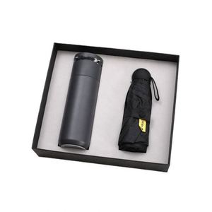 Promo Wholesale Business A6 <b>Refill</b> Notepad Bottle Set Customizable PU Leather A5 Notebook Gift Set With <b>Pen</b>, Thermal Mug and USB - Product Image 2