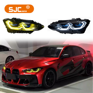 Đèn pha laser màu kép SJC cho BMW 4 Series G22 <span class=keywords><strong>G23</strong></span> G26 G80 g82 420i 425i 430i m440i 2020 2023 màu trắng vàng DRL đầu đèn - Product Image 1