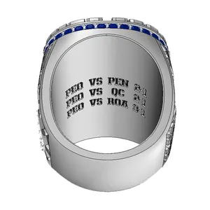 Groothandel Custom Wereldkampioen Ring Nationale Voetbal Basketbal Aangepaste Logo Kampioenschap Ring