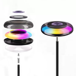 Modern Wave Pattern RGBIC <b>LED</b> Floor Lamp Projector <b>Corner</b> Floor Lamp Warm White Cool White Ambient <b>Lighting</b> for Living Room Bedr - Product Image 6