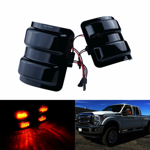 Indicateur latéral de lumière de rétroviseur d'aile pour Ford F250 F350 F450 F550 <span class=keywords><strong>Super</strong></span> Duty 2008-up lampe de rétroviseur clignotants - Product Image 2