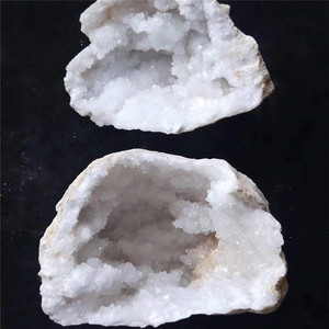 Roche de Quartz naturel brillant, pierre en cristal naturel, géode, Agate blanche, pour cadeaux, vente en gros, - Product Image 3