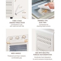 Mini-four à air chaud carré en acier inoxydable 18L, 110V/220V, pour usage domestique, prise US/UK, puissance 1500W