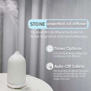 100 मिलीलीटर पत्थर डिफ्यूज़र अल्ट्रासोनिक सुगंध सिरेमिक डिफ्यूज़र सिरेमिक पत्थर ह्यूमिडिफायर - Product Image 2
