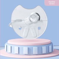 Sucettes en silicone liquide intégral en forme de pouce et de téton, motif uni, pour bébés, pour un sommeil paisible