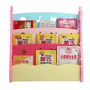 Cheap Kids bookcase easy storage plastic baby portable bookshelf