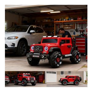 SUV Eléctrico para Niños, Quad con Motor 390, Batería, Tira de Luces LED, Cabina Extra Grande, Dirección Cómoda, para Niños de 2 a 4 Años, Plástico, Música MP3 - Product Image 6