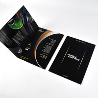 Porte-brochures en carton papier couché résistant aux intempéries A4, papier fantaisie, logo personnalisé, film laminé pour entreprise