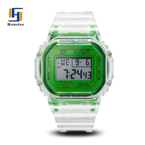 Hot Sale Fashion Led Digital Display Custom Watch Silicone Band Male Sport Watches