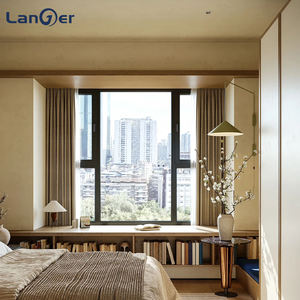 Fenêtre en <span class=keywords><strong>baie</strong></span> moderne en aluminium et verre, résistante aux ouragans, double vitrage, insonorisée, quincaillerie de marque allemande, écran en acier inoxydable - Product Image 4