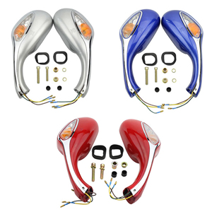 GOOFIT-<span class=keywords><strong>espejo</strong></span> retrovisor para motocicleta, intermitente de 8mm para GY6, 50cc, 80cc, 125cc, 150cc, 250cc - Product Image 1