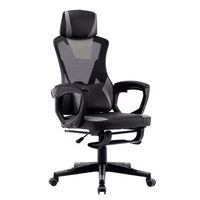 Chaise de bureau ergonomique de haute qualité avec coussin moelleux pour le jeu, idéale pour le bureau à domicile et les salles de réunion