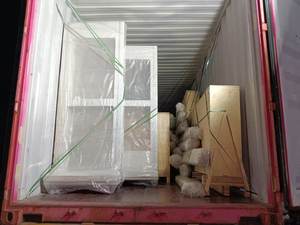 Changyi hoàn thành thép trắng an toàn nội bộ ổn định nóng bán tùy chỉnh cửa cháy đôi cho apertment - Product Image 5