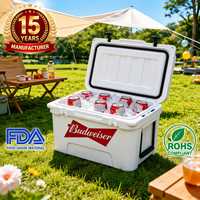 Glacière d'extérieur 45QT avec couvercle, isotherme et portable, pour camping, randonnée, pêche, pique-nique, plage, voyage, vente en gros