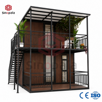 Maison préfabriquée extensible à deux étages avec technologie d'isolation, qualité CE ISO, maison modulaire