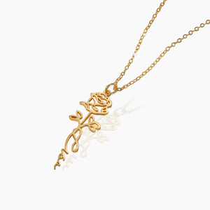 Source Usine Recruter Agent Nouveau 12 Mois 925 Collier En Argent À La Mode Anniversaire Fleur Souvenir Collier pour Cadeau De Fête Des Mères - Product Image 1