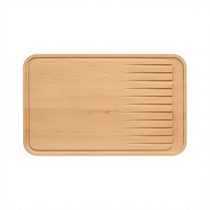 Tabla de Cortar Rectangular de Madera de Acacia de 2.0 cm de Grosor, Resistente, de Grado Alimenticio, Antideslizante, Ecológica, Antibacteriana, Apta para Lavavajillas - Product Image 6