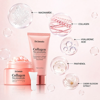 Ensemble de soins du visage OEM/ODM au collagène et à la nicotinamide, crème en capsule et masque facial au collagène hydratant et éclatant
