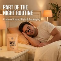 Bandes nasales respirantes personnalisées OEM, anti-ronflement, patch nasal sportif pour une meilleure respiration pendant le sommeil