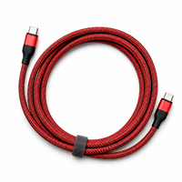 Câble tressé USB-C vers USB-C 100W, charge rapide 5A, cordon de type C en nylon tressé, câble de synchronisation de données pour ordinateurs portables, tablettes, smartphones
