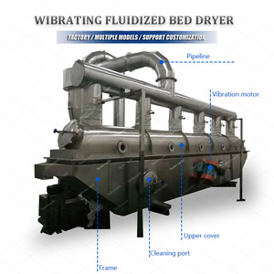 Secador de Lecho Fluidizado para Harina de Soja Industrial, Ácido Cloroacético, Sal Comestible, Secador de Lecho Fluidizado Vibratorio - Product Image 5