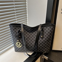 Bolso Tote de PU Casual de Alta Gama para Mujer, Verano 2026, Primavera, Nuevo, Moderno, de Hombro, Gran Capacidad, Forro de Poliéster, con Cierre
