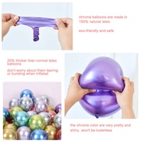 Hélium 12 pouces Latex ballons dorés Festive Chrome décorations de fête d'anniversaire Noël Halloween Pâques Saint Valentin
