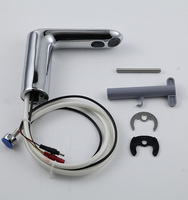 Robinet de bassin froid simple en laiton intelligent avec vanne en céramique à détection infrarouge sans contact pour salle de bain publique à domicile