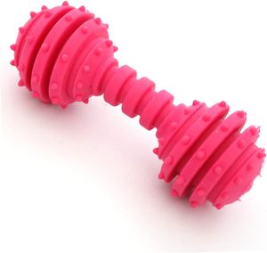 Jouets pour animaux de compagnie en caoutchouc en forme d'haltères, jouets à mâcher de qualité pour chats et chiens - Product Image 2