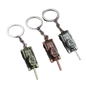 Llavero <span class=keywords><strong>Mini</strong></span> Estilo <span class=keywords><strong>Militar</strong></span>, Duradero, de Metal Sólido, Diseño Vintage de Mosquetón, Llavero de Dibujos Animados de Moda para Múltiples Usos en Bolsos - Product Image 1