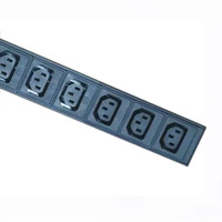 3P 3phase rack mount PDU 1U 63A C13 C14 9 voies Heavy Duty Mining PDU avec Mini disjoncteur