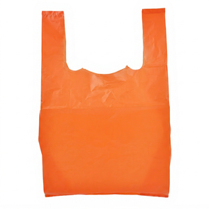 Bolsas de Plástico Biodegradables para Camisetas, Bolsas de Compras Personalizadas con Impresión, Bolsas de Plástico Tipo Camiseta para Tiendas de Conveniencia, OEM ODM - Product Image 1