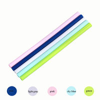 Pailles réutilisables en silicone sans BPA portables Paille pliable Paille pliable en silicone