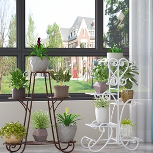 Estante para flores cerrado para balcón, estante para flores popular para sala de estar y balcón, resistente al agua y a los rayos UV para exteriores. - Product Image 1